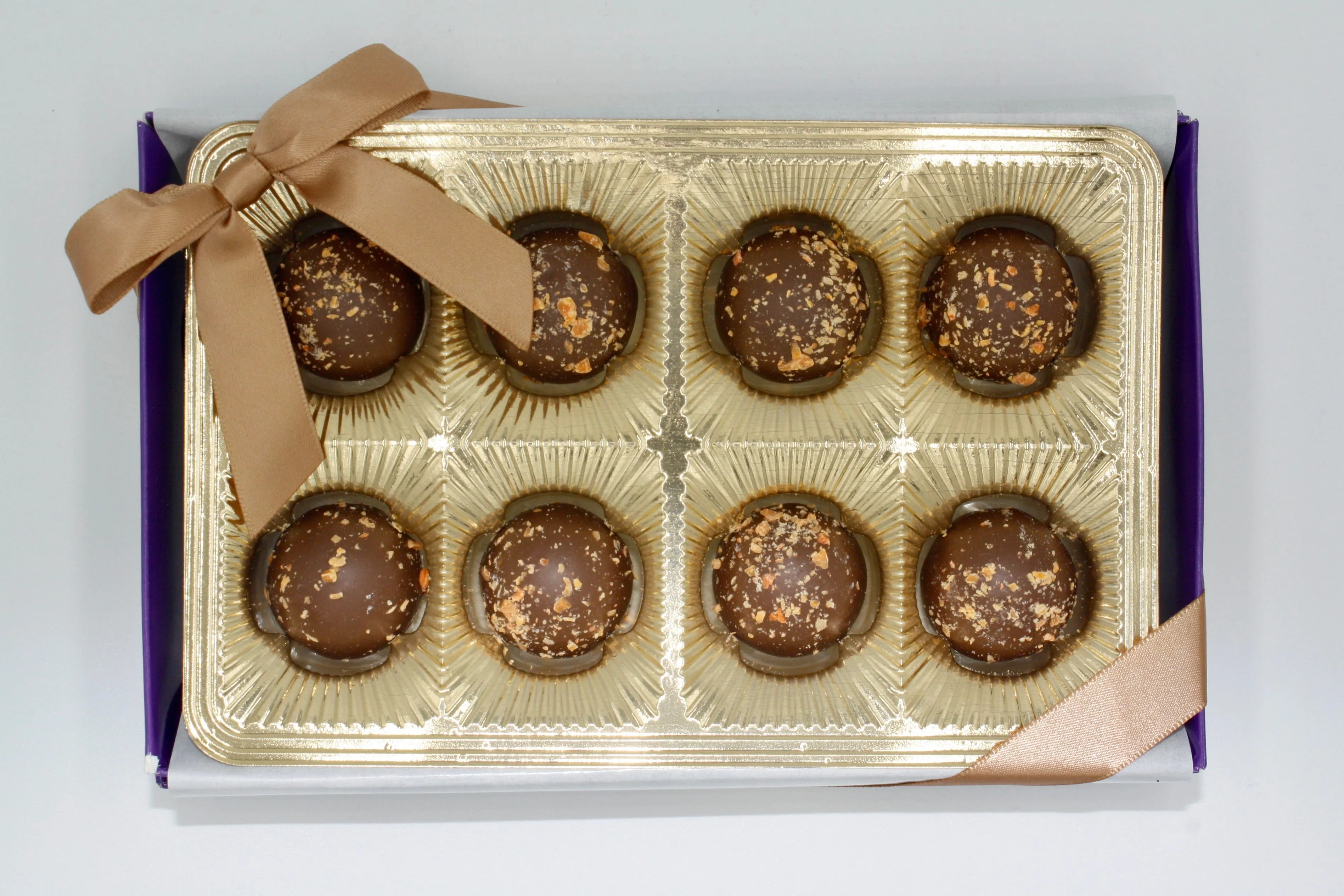 Pumpkin Pie Truffle Gift Box- 8 Piece