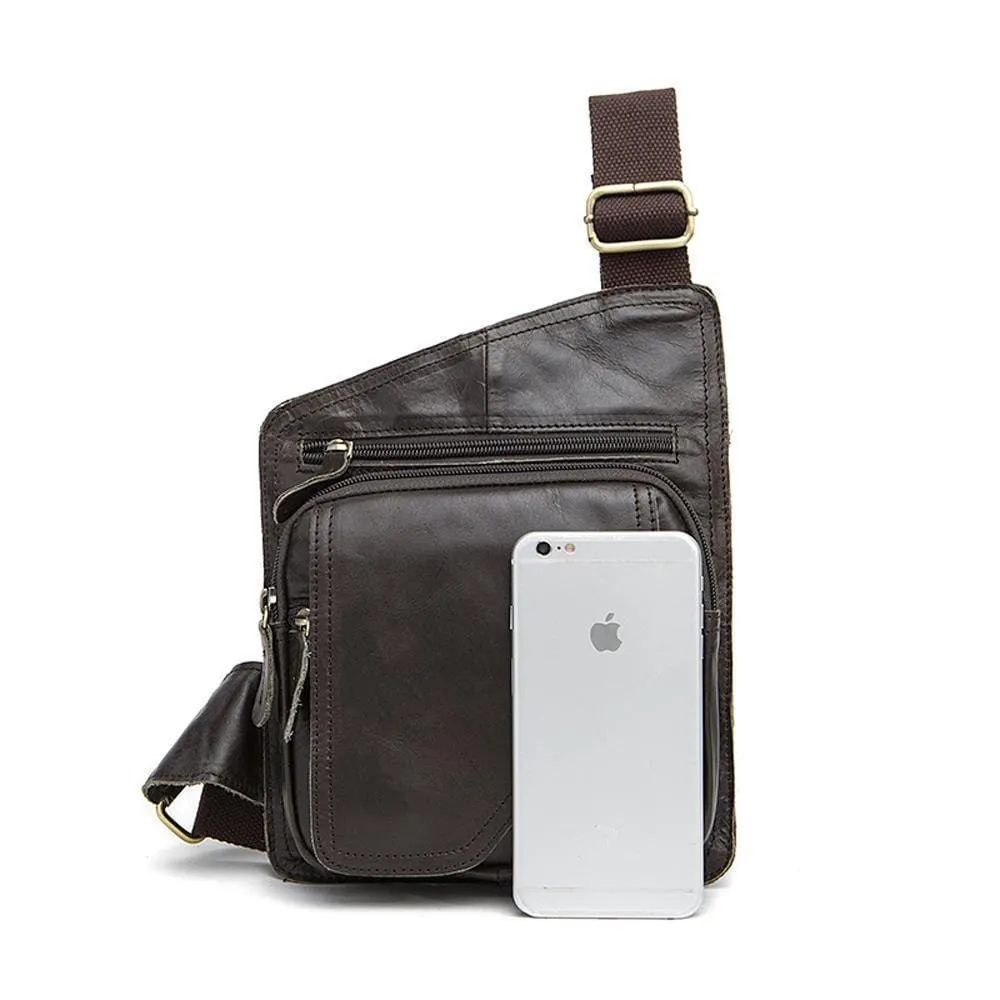 Rossie Viren Vintage Leather Mini Messenger Bag