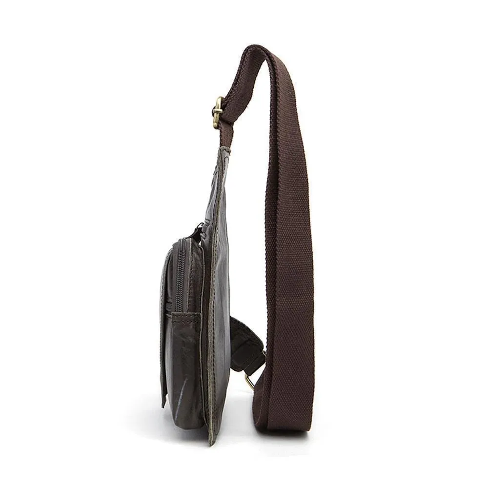 Rossie Viren Vintage Leather Mini Messenger Bag