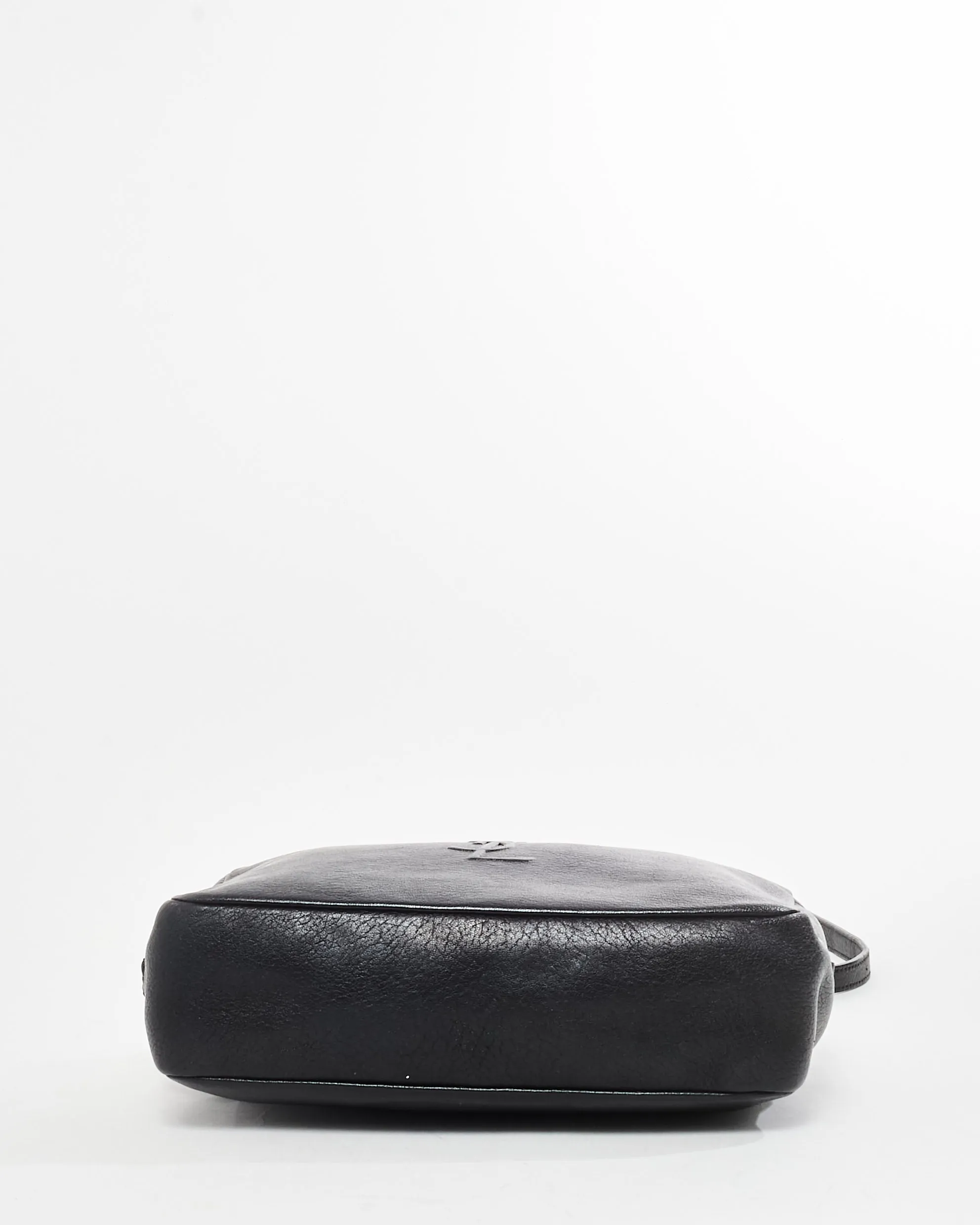 Saint Laurent Black Lou Camera Leather Crossbody Bag with Tassel