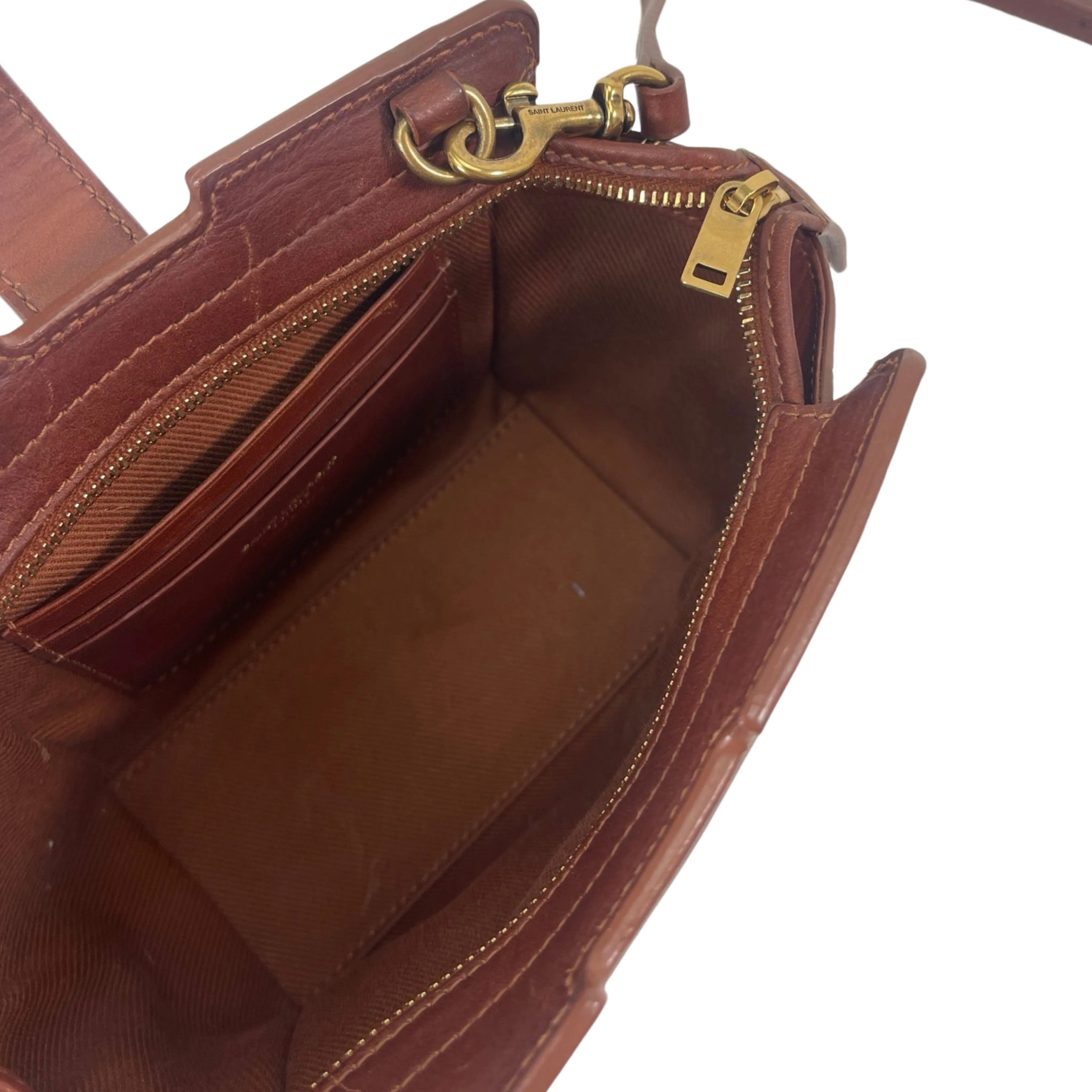 Saint Laurent Monogram Cabas Downtown Straw Baby