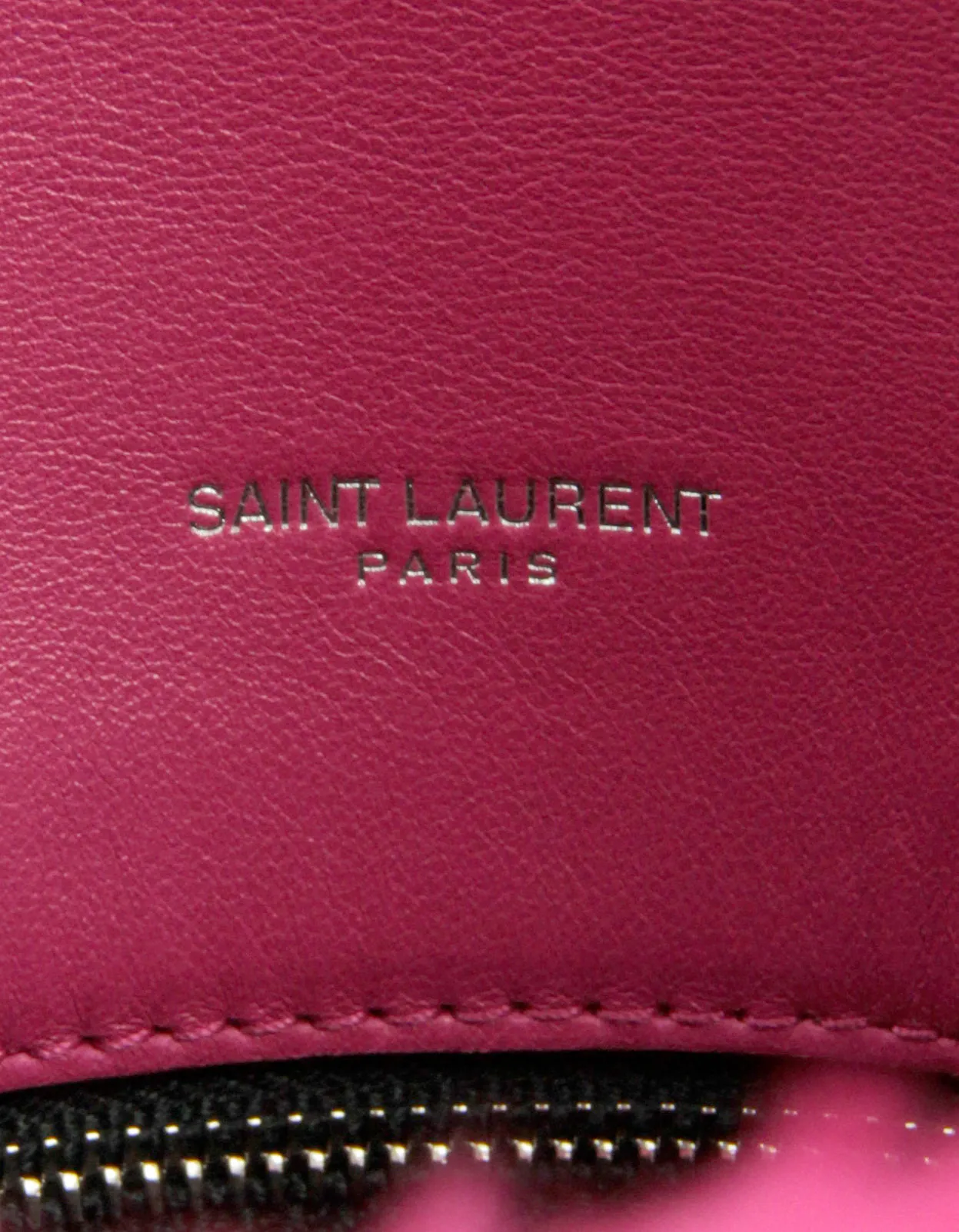 Saint Laurent NWT Hot Pink Shearling Small Loulou Puffer Bag