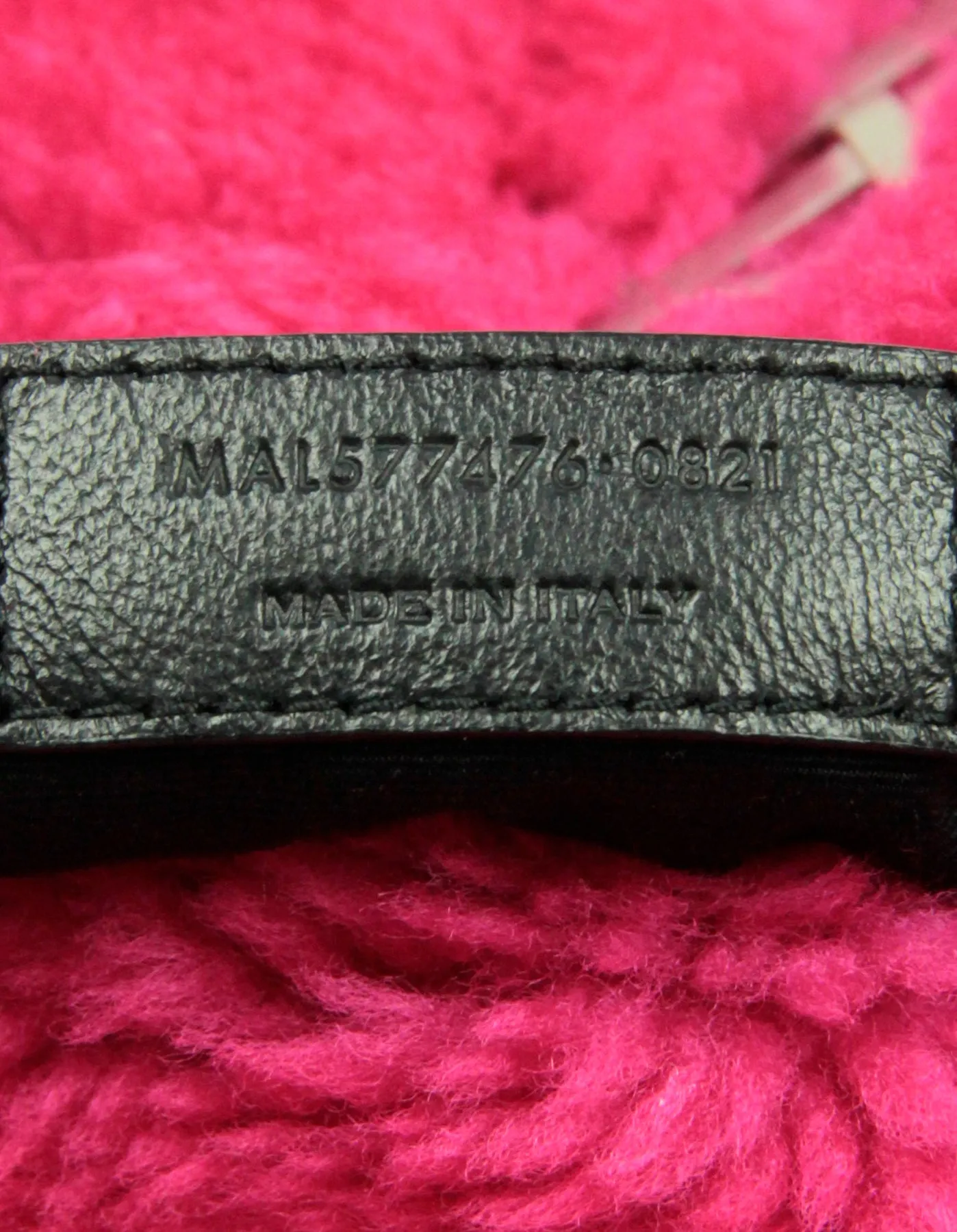 Saint Laurent NWT Hot Pink Shearling Small Loulou Puffer Bag