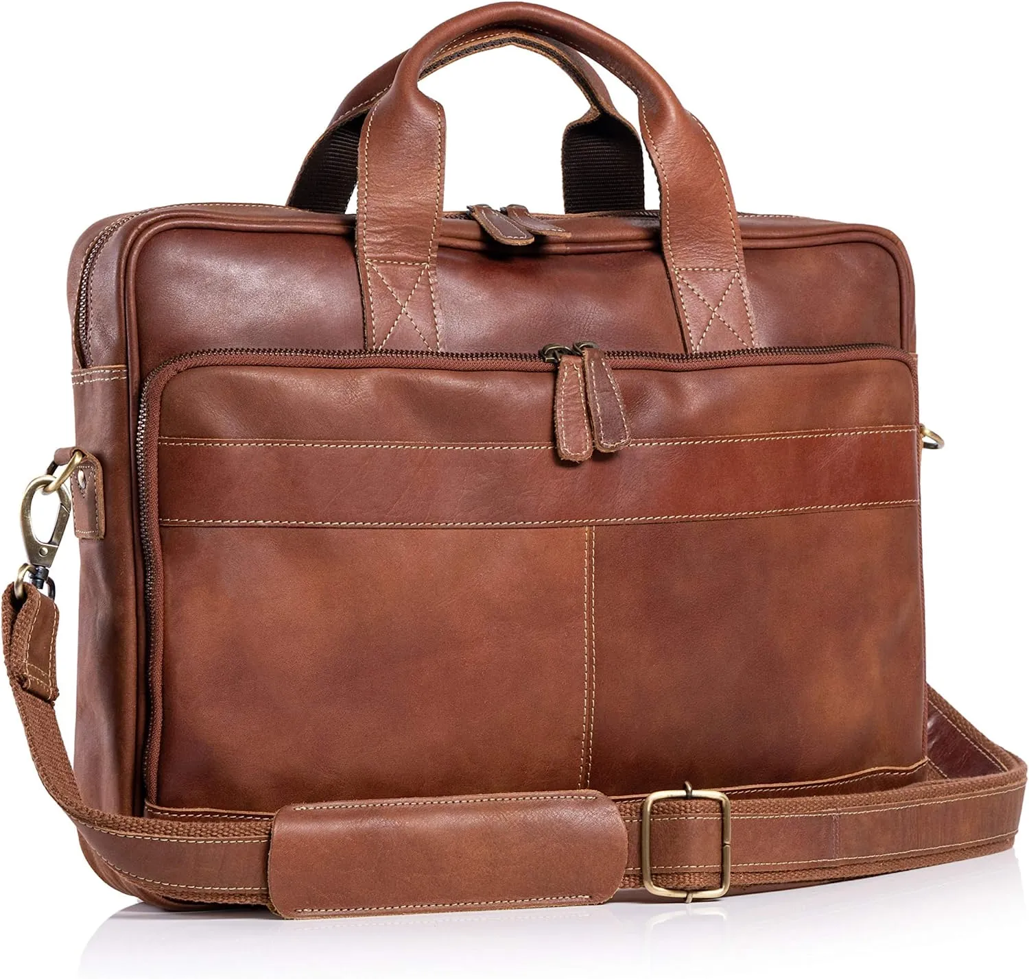 Satchel Tan Leather Premium Messenger Bags