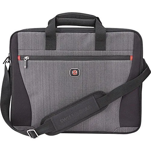 Swissgear - Structure 17" Laptop Case - Gray Heather/Black