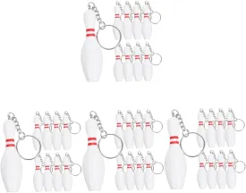 VANZACK Bowling Keychain Tag for Bowling Key Chains Cute with Mini Bowling Ball Key Rings Sports Key Ring Bag