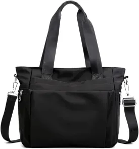 Women Nylon Tote Bag Water resistant Multi-function Shoulder Handbag Light Travel Messenger Bags