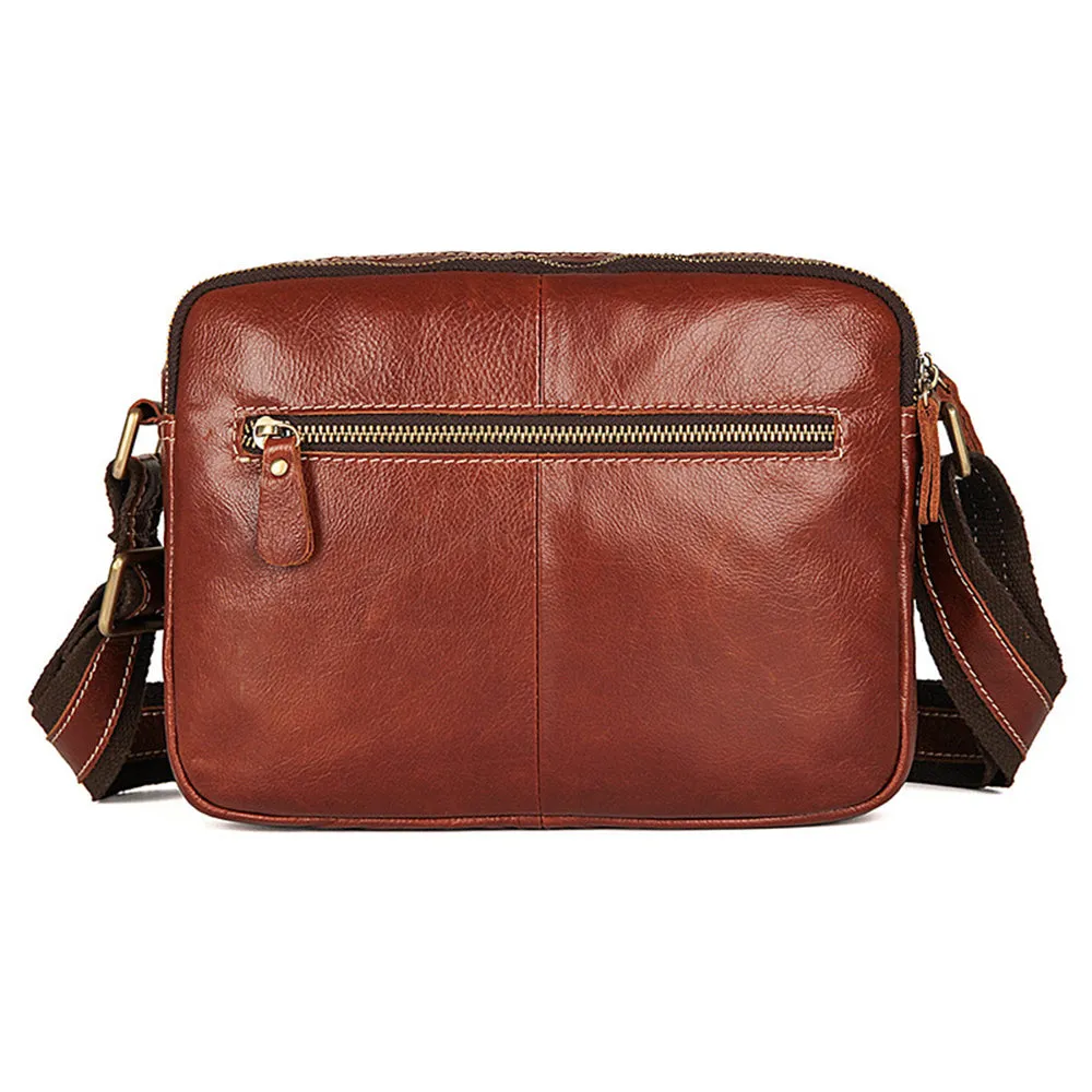 YAAGLE Men's Portable Real Leather Business Shoulder Bag YG1043X