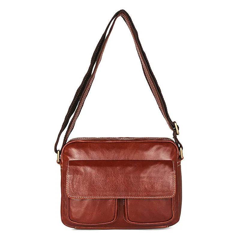 YAAGLE Men's Portable Real Leather Business Shoulder Bag YG1043X
